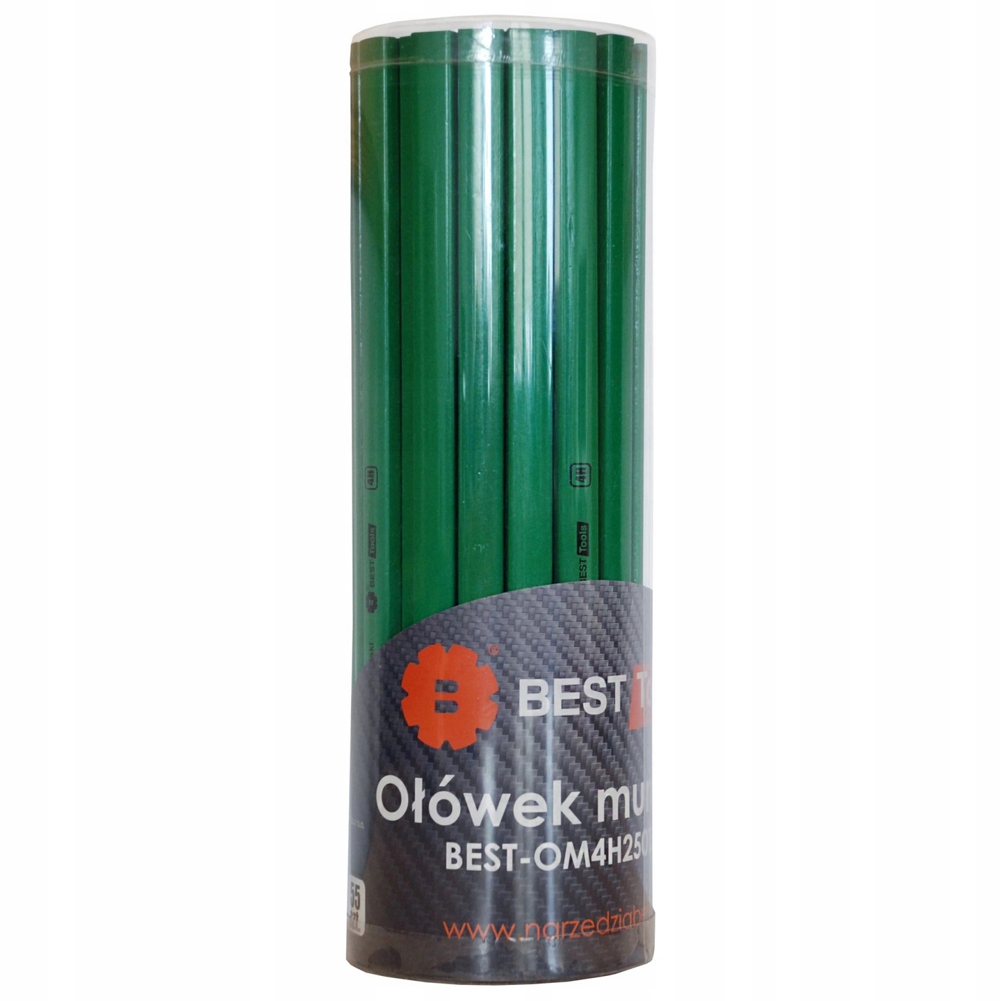

Ołówek Murarski Budowlany 4H 250mm 55szt długi