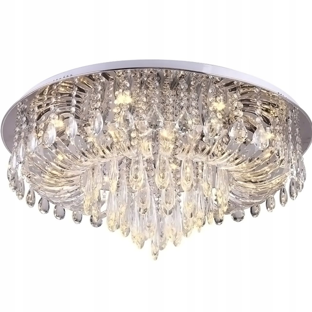 LAMPA SUFITOWA OKRĄGŁA PLAFON GLAMOUR KRYSZTAŁ APP781