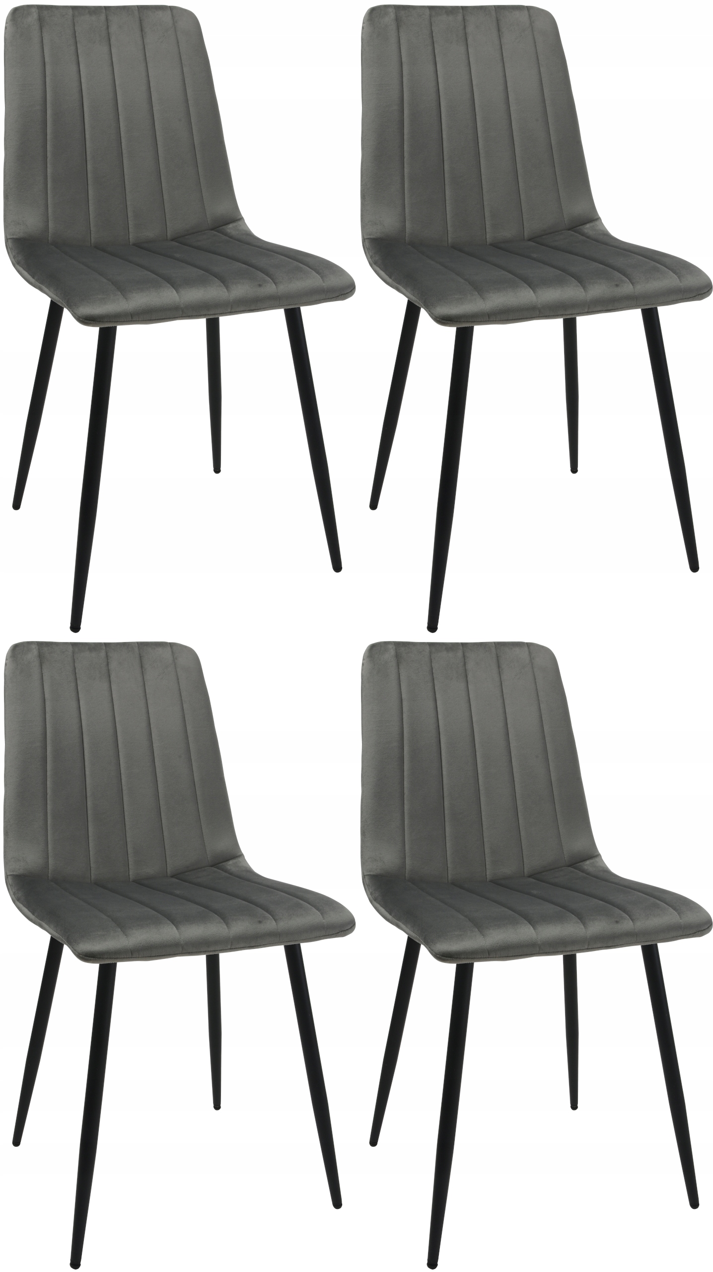Sada 4 židlí DankorDesign Axa šedá