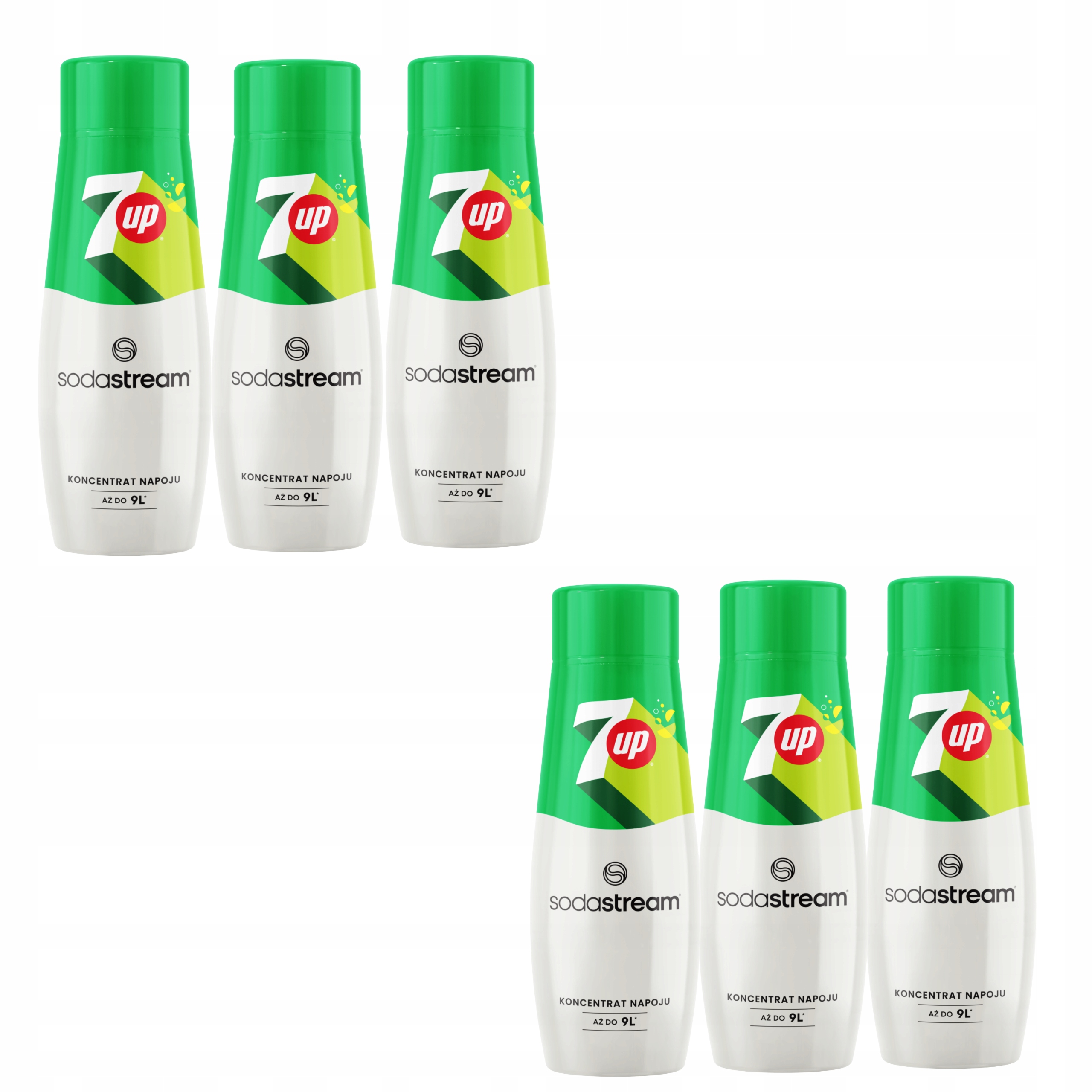 Levně Sirup 7UP 440 ML Sodastream pro perlivou vodu ze saturátoru Koncentrát x6