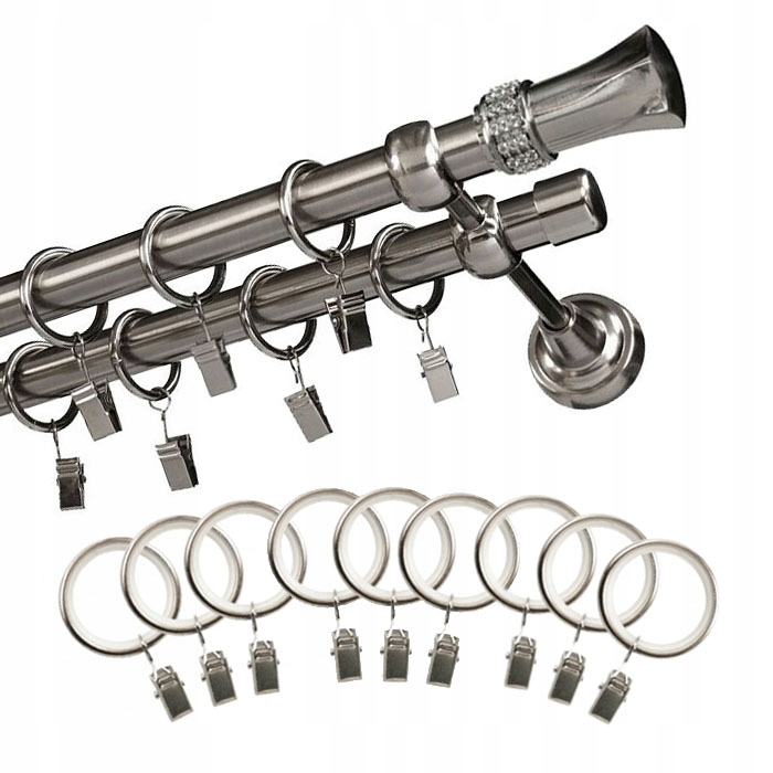 

Ozdobny karnisz nowoczesny modny z końcówkami 6 m