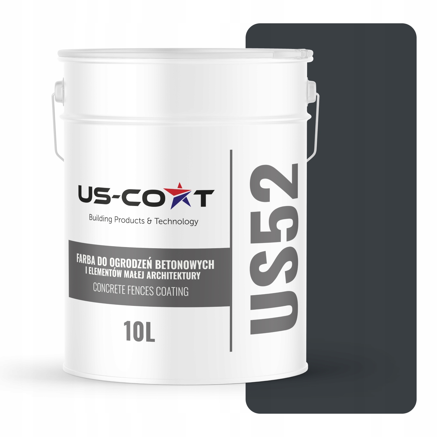 Farba Na Betón, Plotové Brány, Vonkajšia, 10 L, Farba Antracit RAL7016