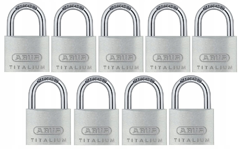 ZESTAW 9 KŁÓDEK ABUS TITALIUM 64TI/40 SYSTEM JEDNEGO KLUCZA
