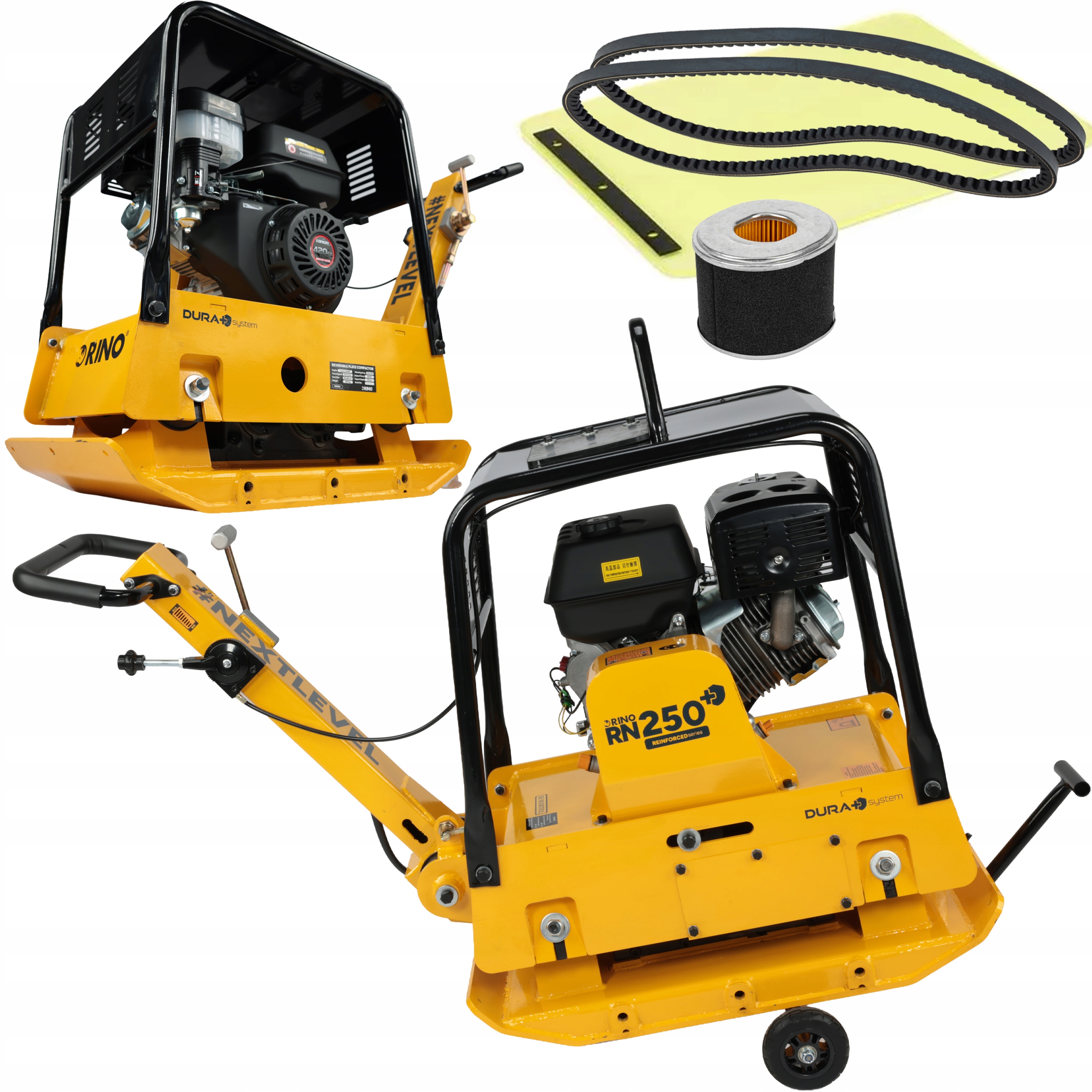 Zagęszczarka Gruntu Rewersyjna Płytowa Ubijak 250KG Spalinowa Dura+ 12,2KM