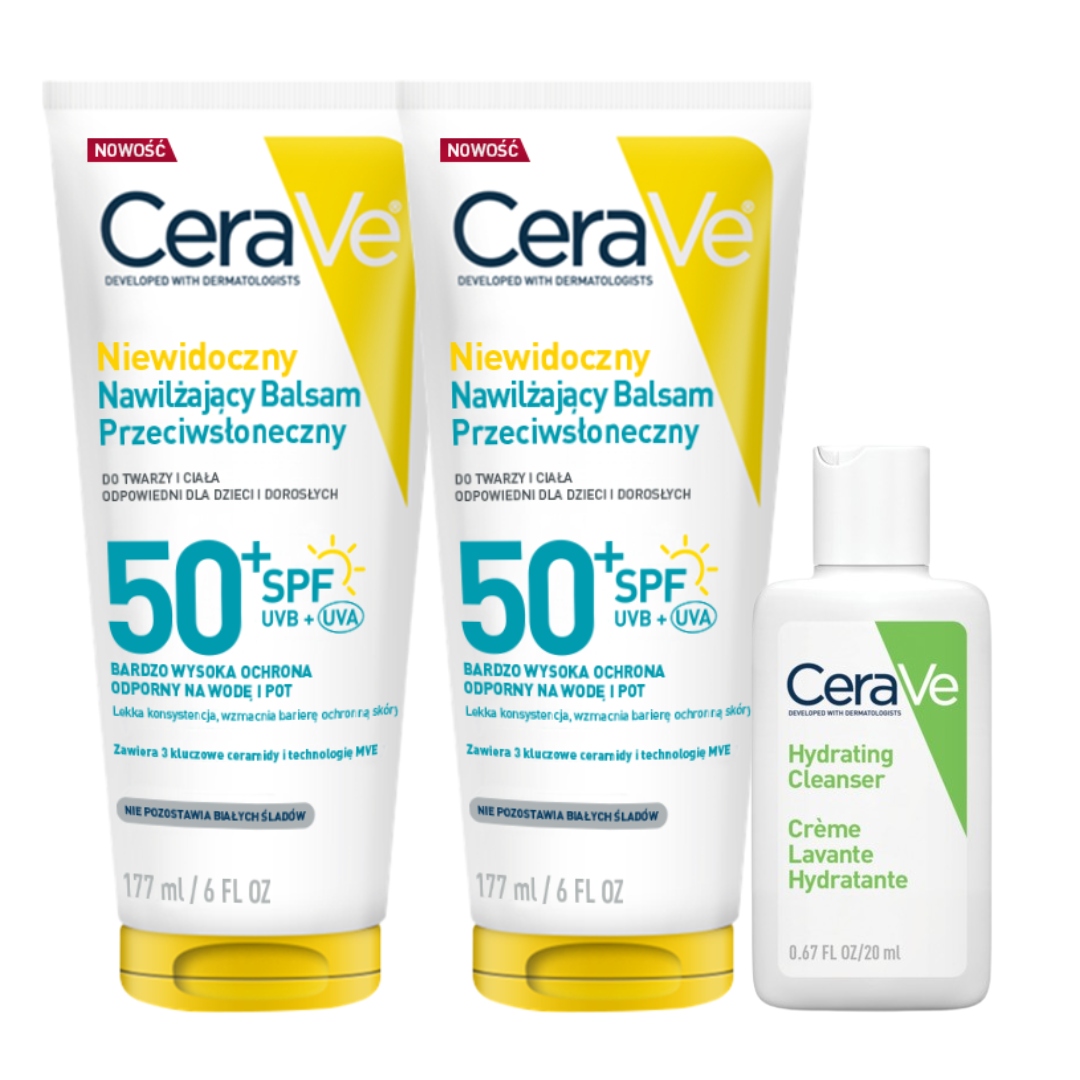 CeraVe Niewidoczny balsam przeciwsłoneczny SPF50+ 177ml 2 Pak