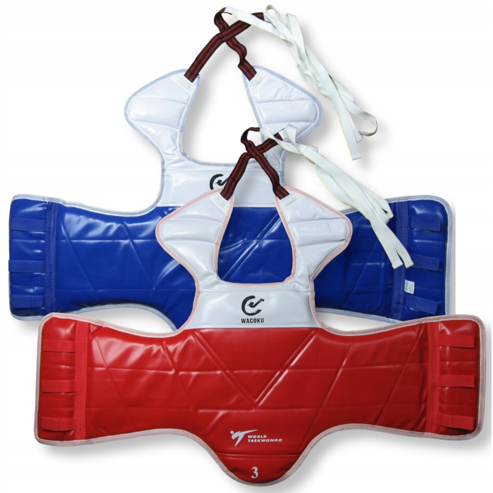 Ochraniacz Tułowia Hogo Wtf Wkf Taekwondo Karate Dwustronny 170-190 cm 4