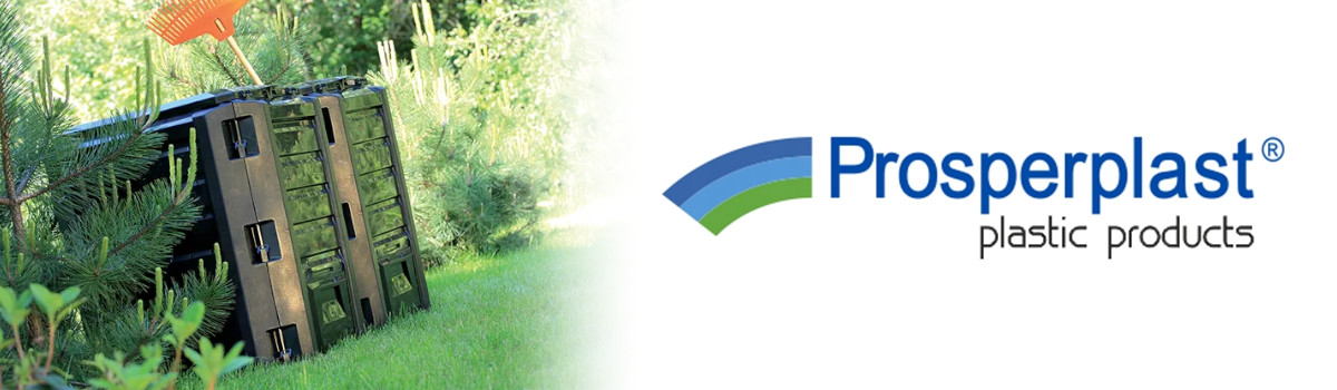 KOMPOSTOWNIK OGRODOWY DOMOWY 800 l Prosperplast Modułowy Duży Dwukomorowy Wysokość produktu 82.6 cm