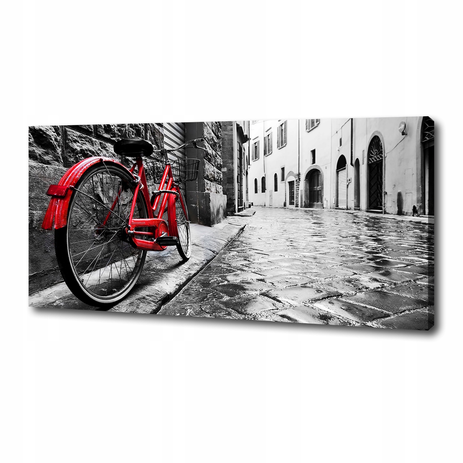 

Foto obraz na płótnie Czerwony rower 125x50 cm