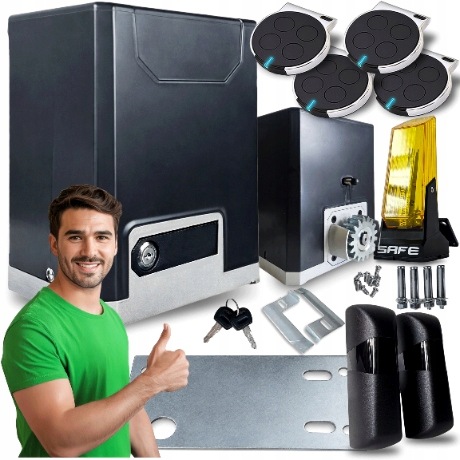 Set Pohon Pro Posuvnou Bránu 600 kg lampa dálkové ovládání Automat pohon Safe