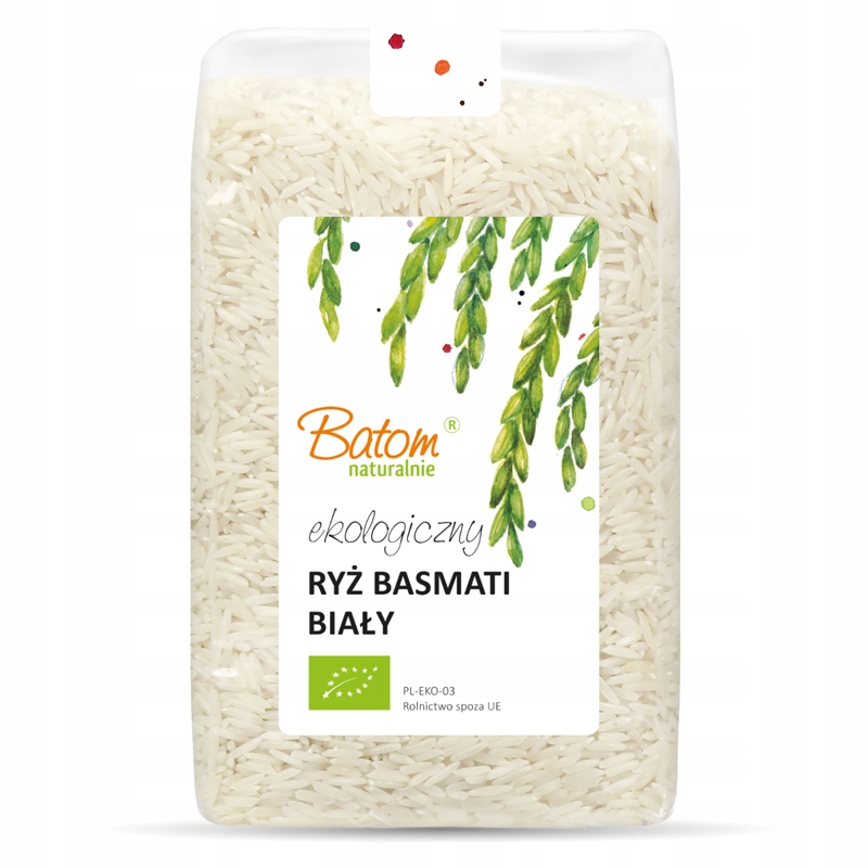 2x Batom Bílá rýže basmati Ekologický Bio 1 kg Batom