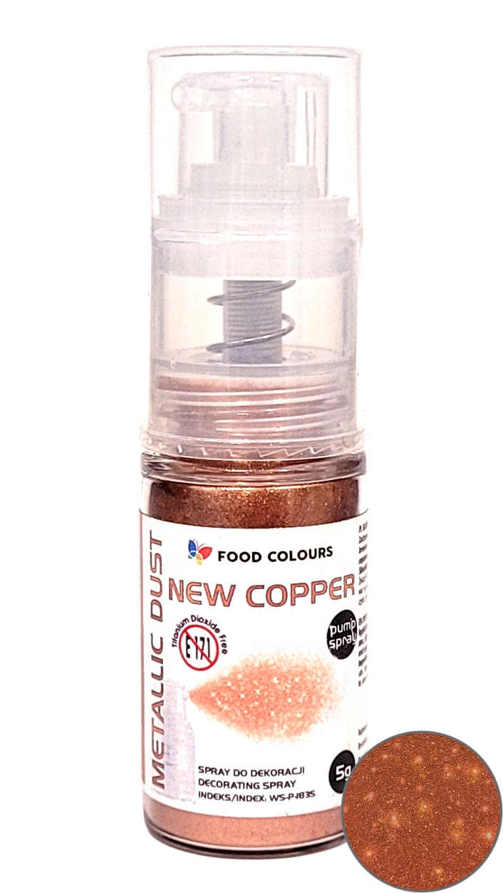 Barvivo Pyl s pumpičkou Jedlý brokát Měděný 5 g