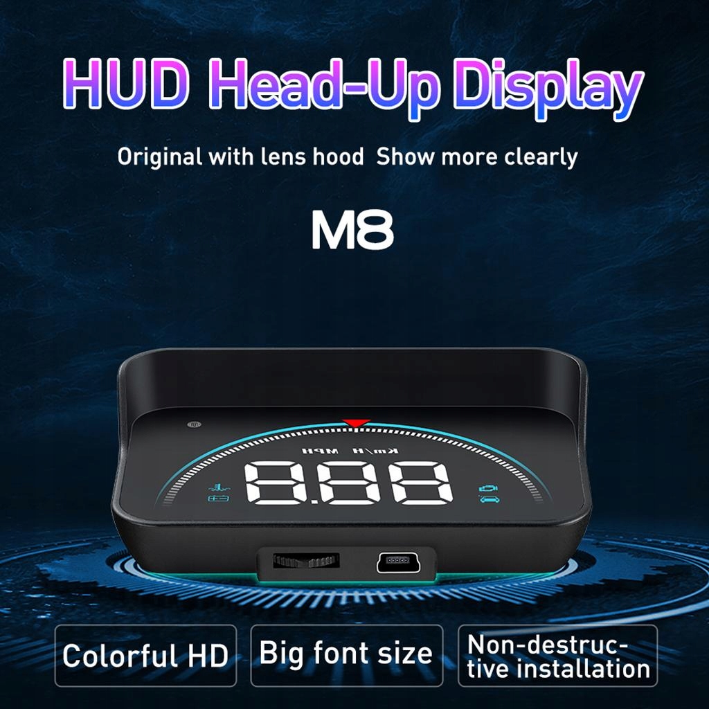 Car Styling Hud Head Up Display Windshield Car Model Wyświetlacz samochodowy
