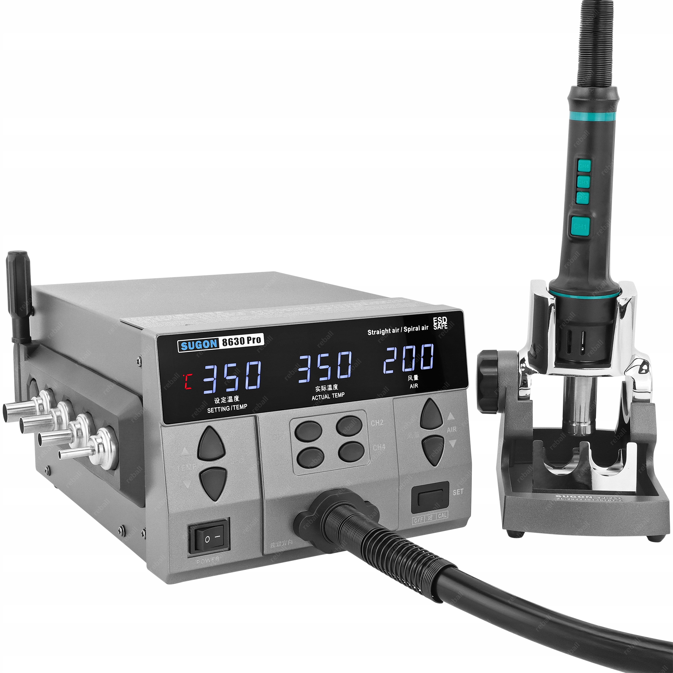 Sugon 8630 Pro 1300W Pájecí Stanice Hot Air – Výkonná Moderní A Odolná
