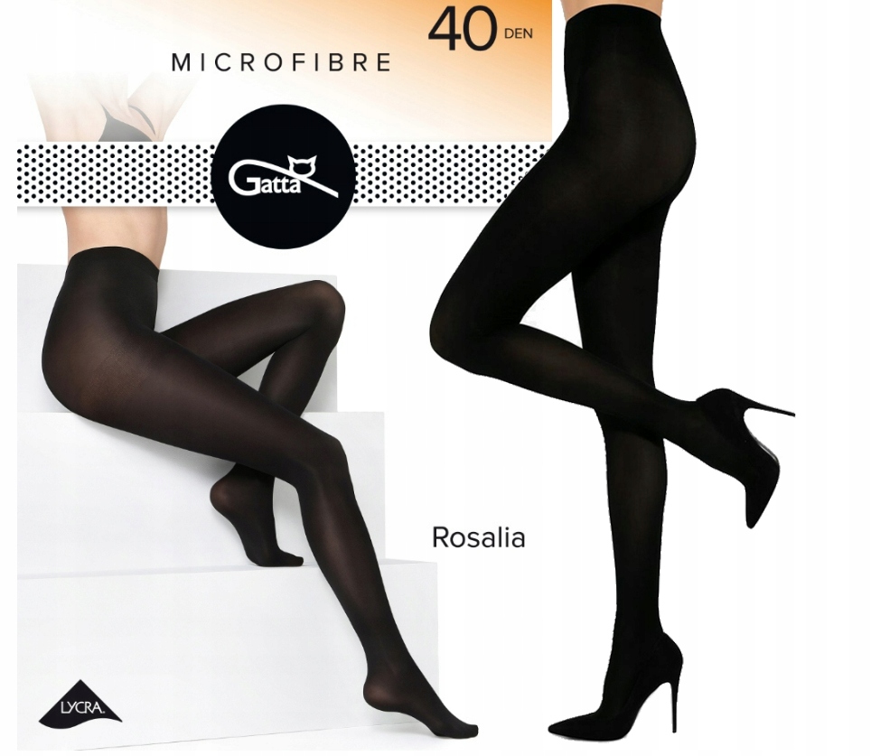 RAJSTOPY GATTA ROSALIA 40 DEN 3-M NERO