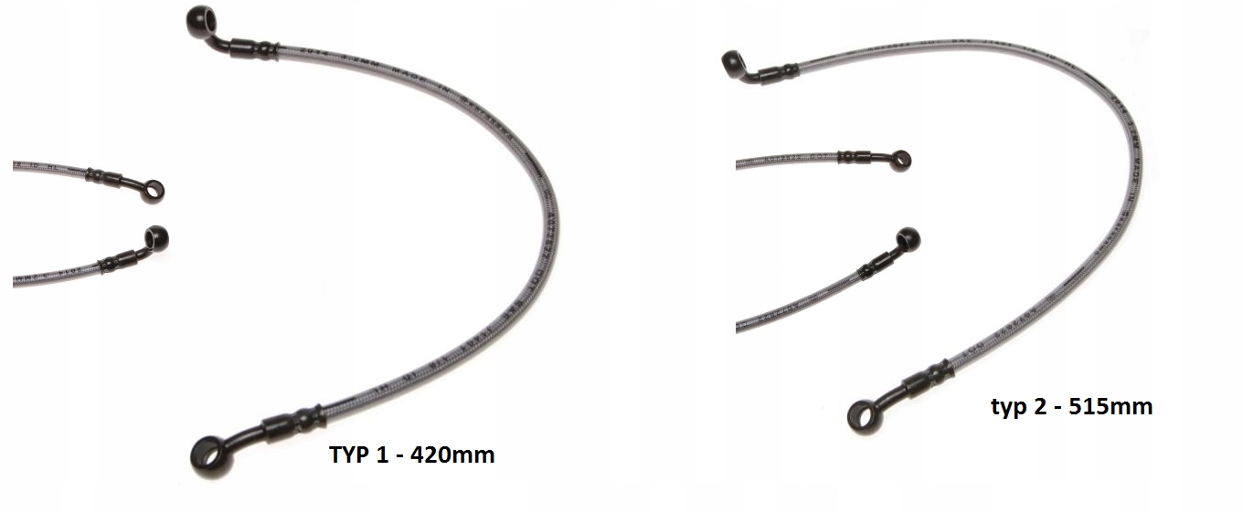 PRZEWÓD HAMULCA METALOWY OPLOT TYŁ - PRZÓD Producent WZMOTO
