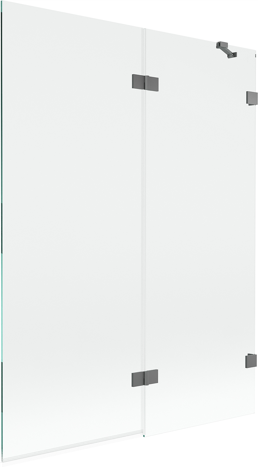 Mexen Lunar sprchová zástěna 2-křídlová pravá 130 x 150 cm, transparentní,