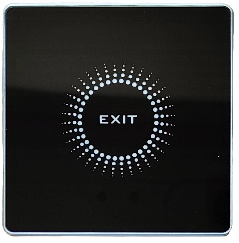 ZEWNĘTRZNY NATYNK PRZYCISK WYJŚCIA OTWARCIA DRZWI FURTKA CZARNY IP68 METAL Marka inna