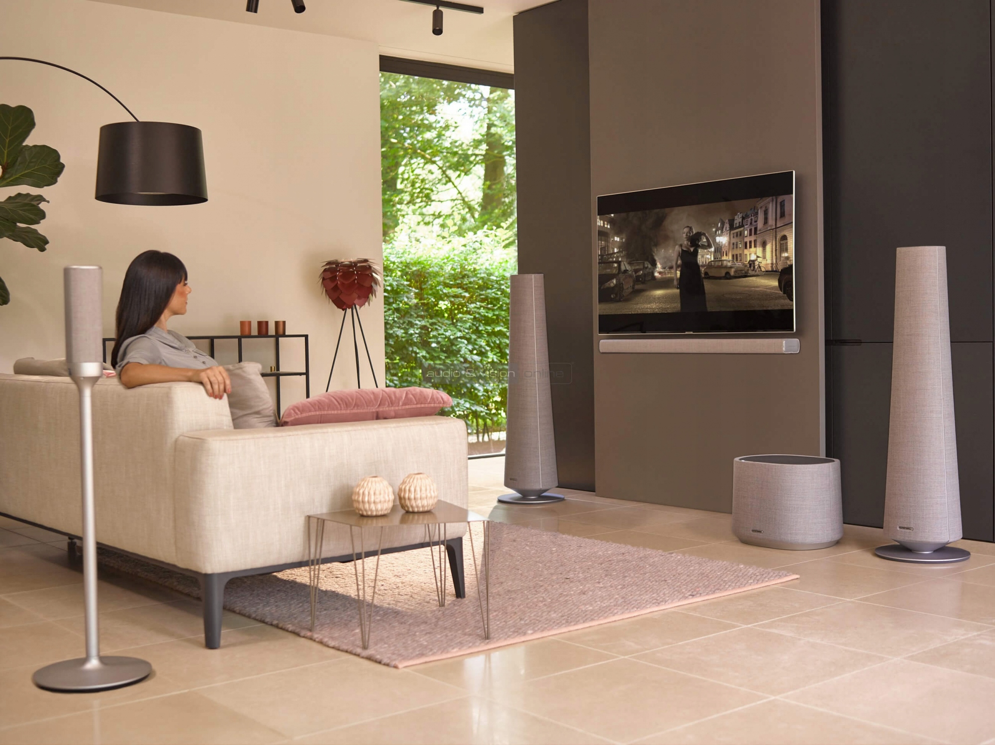 HARMAN KARDON CITATION BEZPRZEWODOWE KINO DOMOWE 5.1 TOP KLASY + SUBWOOFER Skład zestawu 2x Tower + MB700 + Sub + 2x Surround