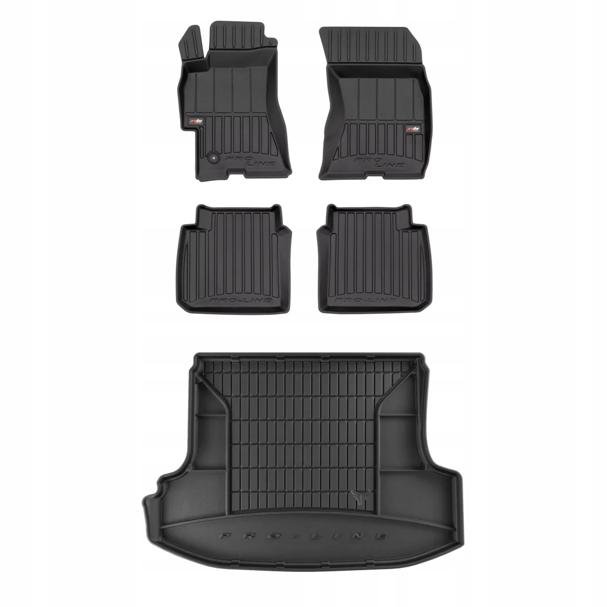 Gumová sada 3D kobercov a rohoží Subaru Legacy IV 2003-2009 Sedan