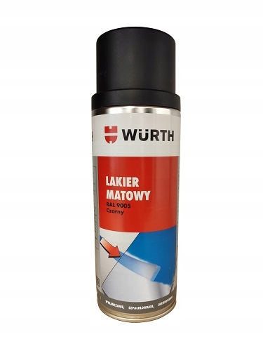 

Wurth Lakier Czarny Mat Satyna spray 400ML