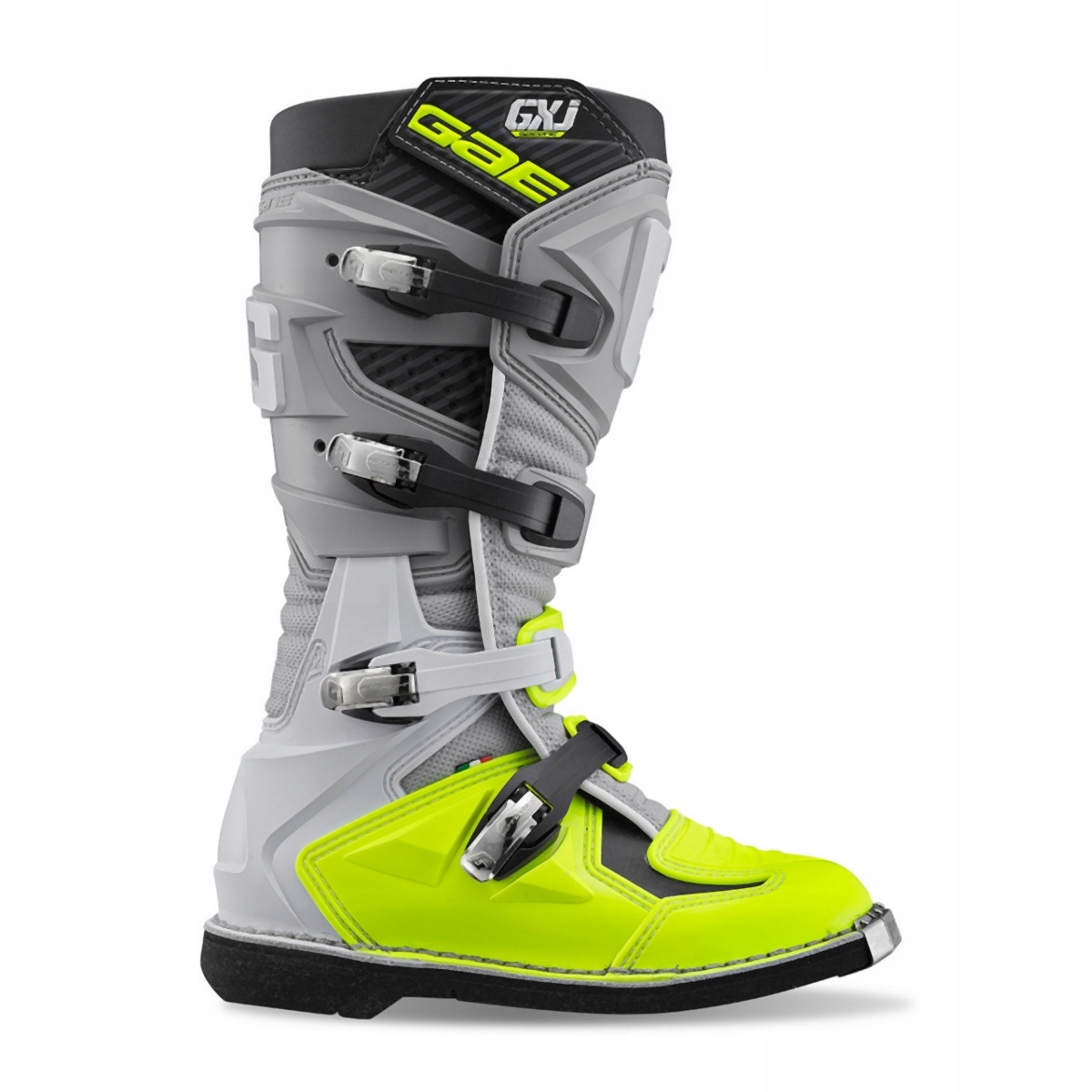 Gaerne Detské Topánky Cross/enduro Gx-j Šedá/žltá Fluo Veľkosť 37