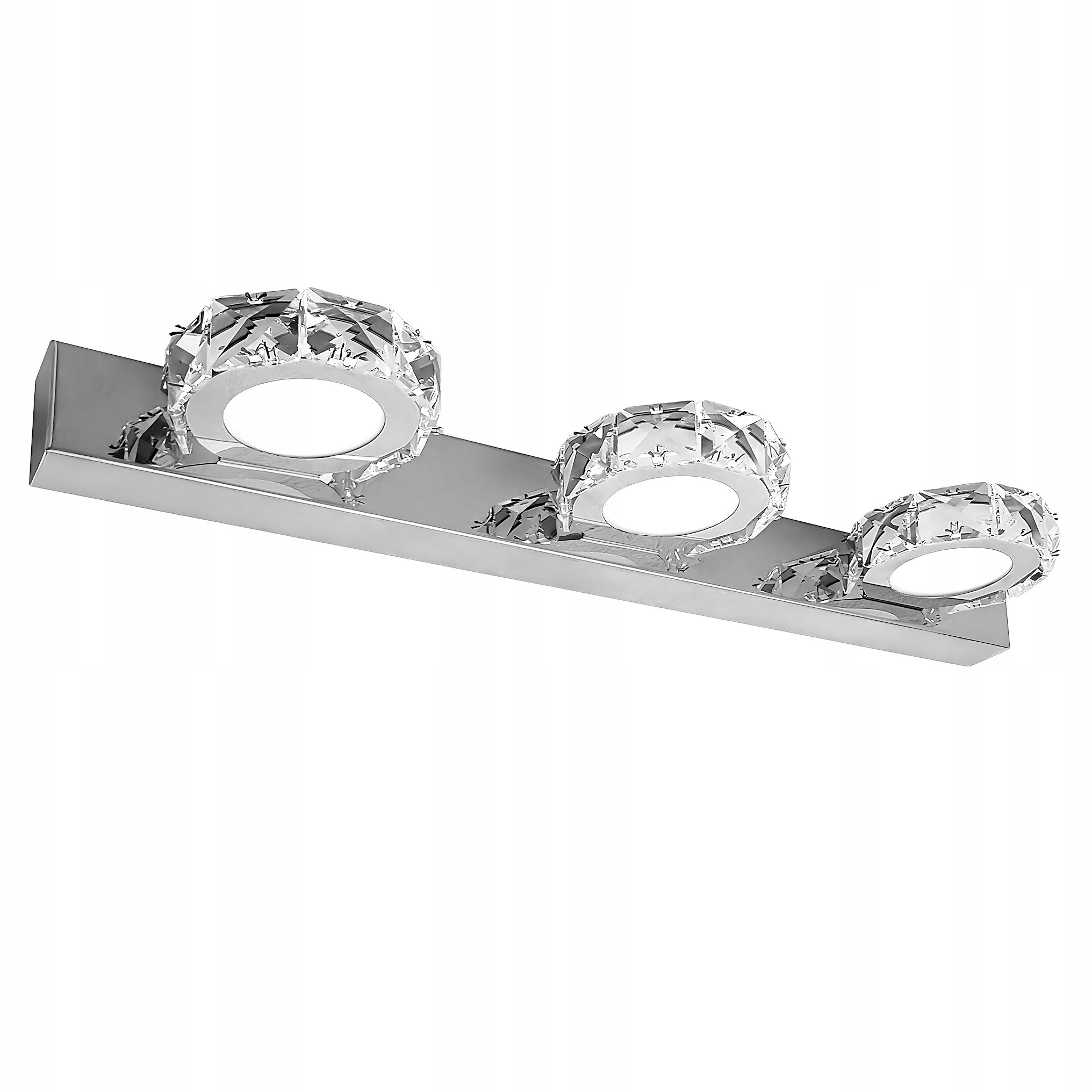 Koupelnové Nástěnné Svítidlo Led Chrom Lesk Nad Zrcadlo Glamour 3 Body