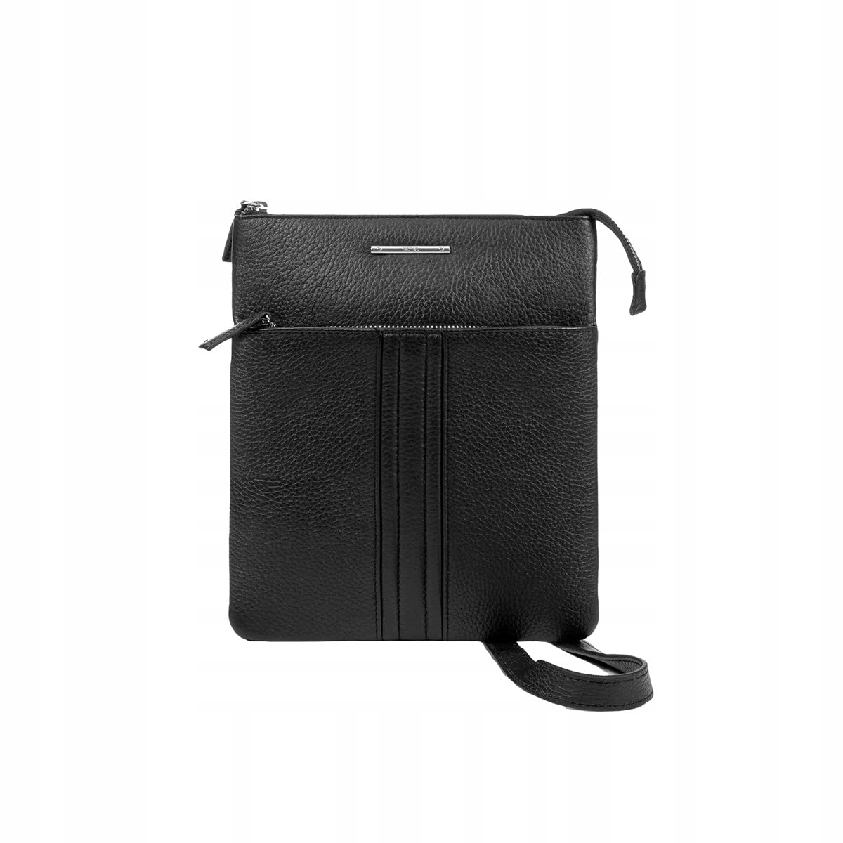 Černá pánská kožená crossbody taška Geox