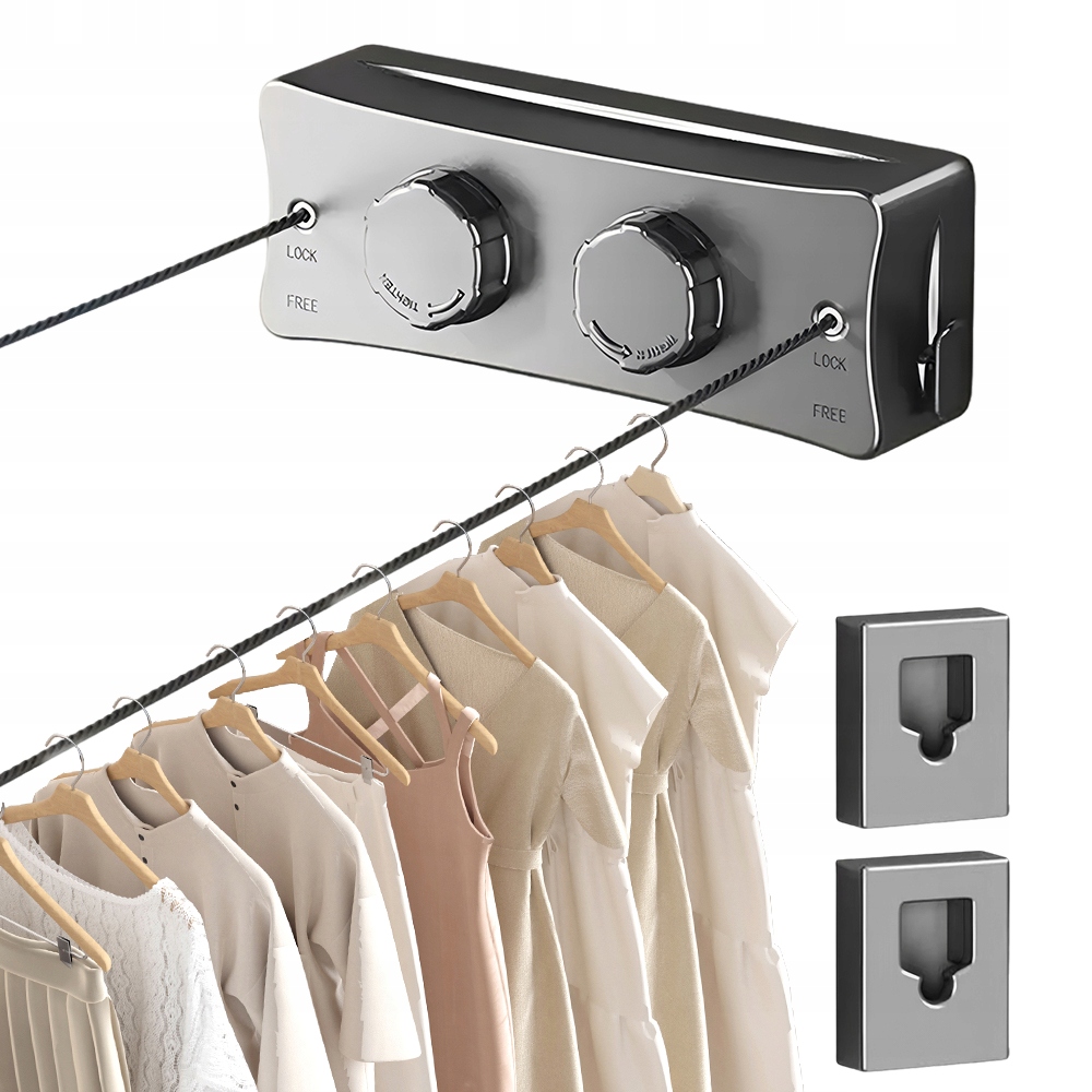 Levně Sušák Na Prádlo Z Nerezové Oceli 5.1 M, Koupelnový, Nastavitelný