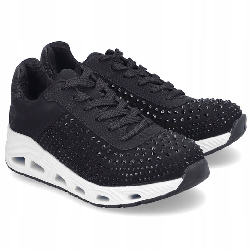 Dámské sportovní tenisky 100% Vegan Rieker N5201-00 Black černé Eko VEL.38