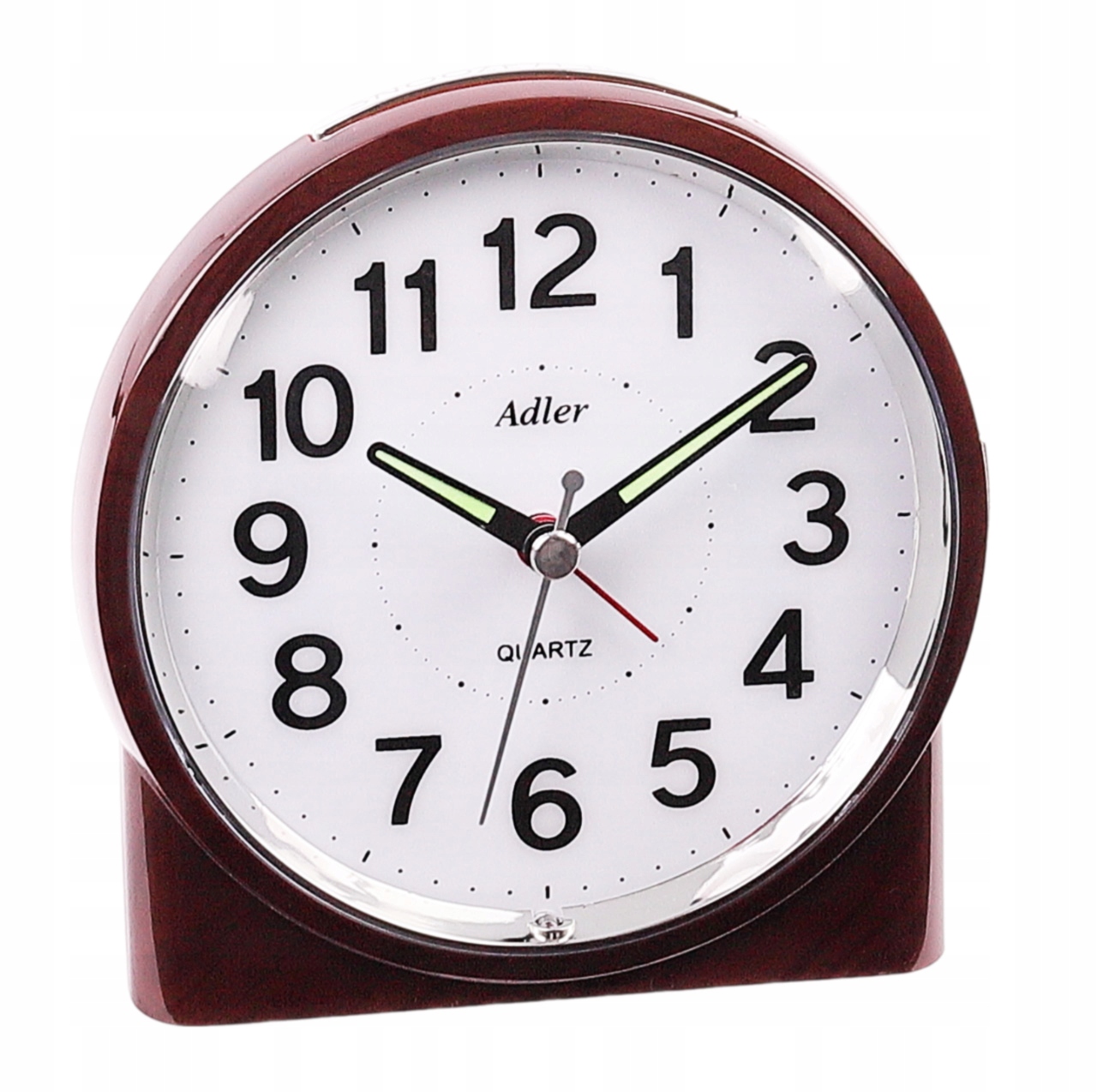 DUŻY BUDZIK KWARCOWY Adler PŁYNĄCY PT244 DARK CHERRY EAN (GTIN) 5904188402456