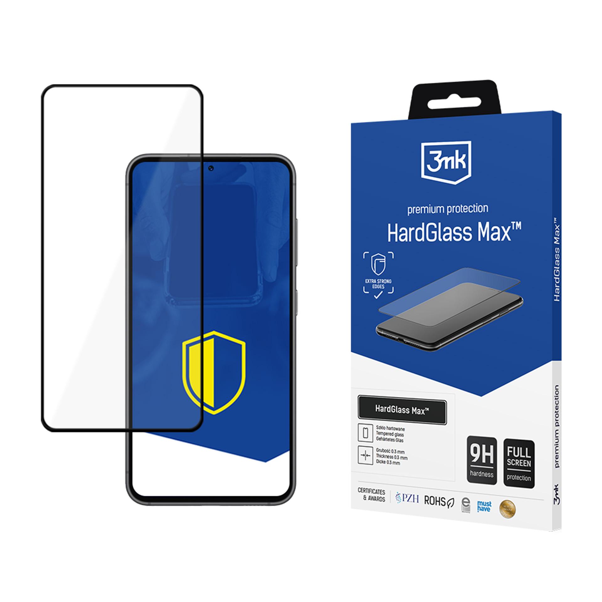 Szkło hartowane 3mk HardGlass Max na Samsung Galaxy S23+ 3mk Protection