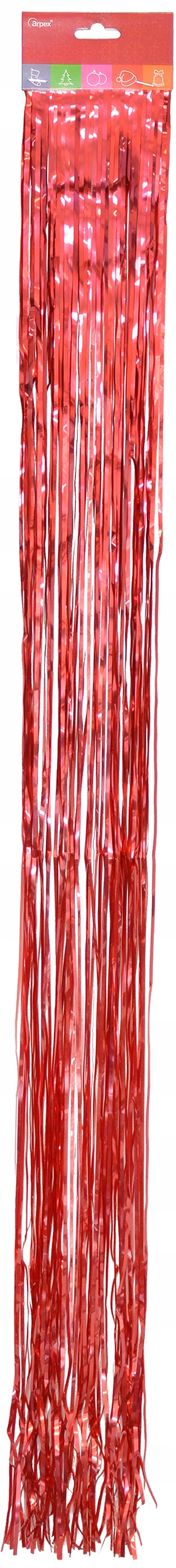 

Ozdoba Świąteczna Lameta Czerwona Łańcuch 100cm