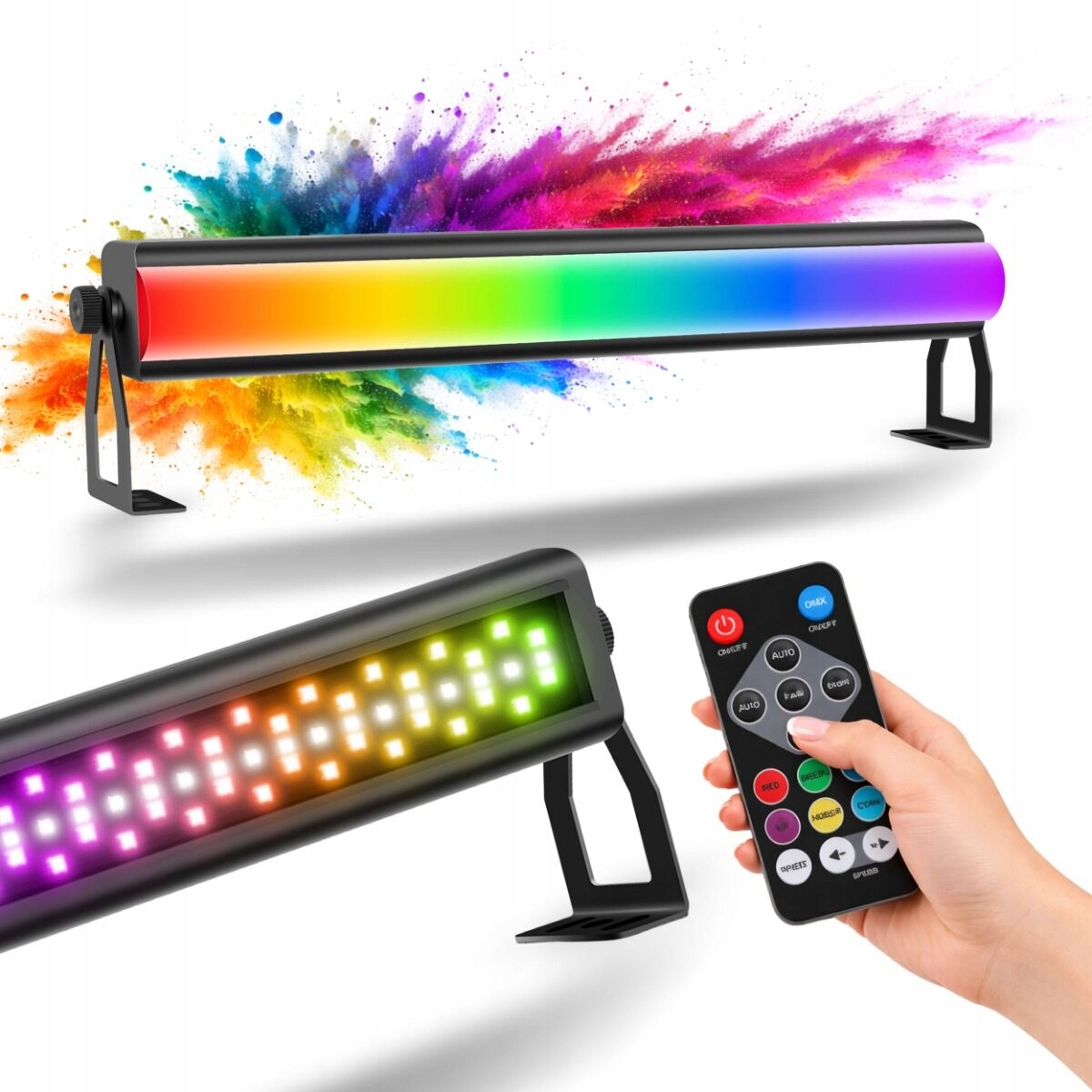 LIGHT4ME Frost Bar Listwa Led DMX Rgbw 40W Dyfuzor Frost Pilot Ir