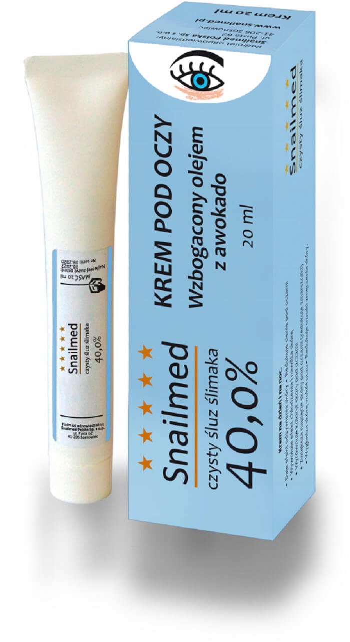 Snailmed czysty śluz ślimaka krem pod oczy 20 ml