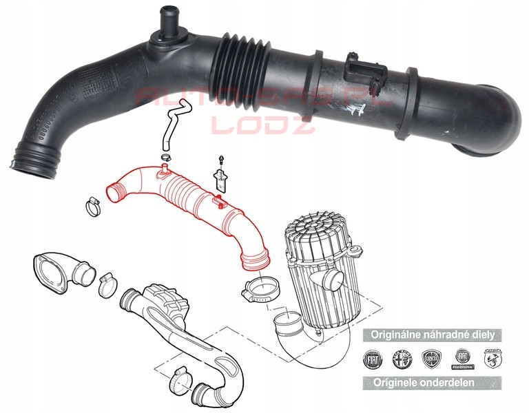 PRZEWÓD POWIETRZA DUCATO JUMPER BOXER 2.2 06-