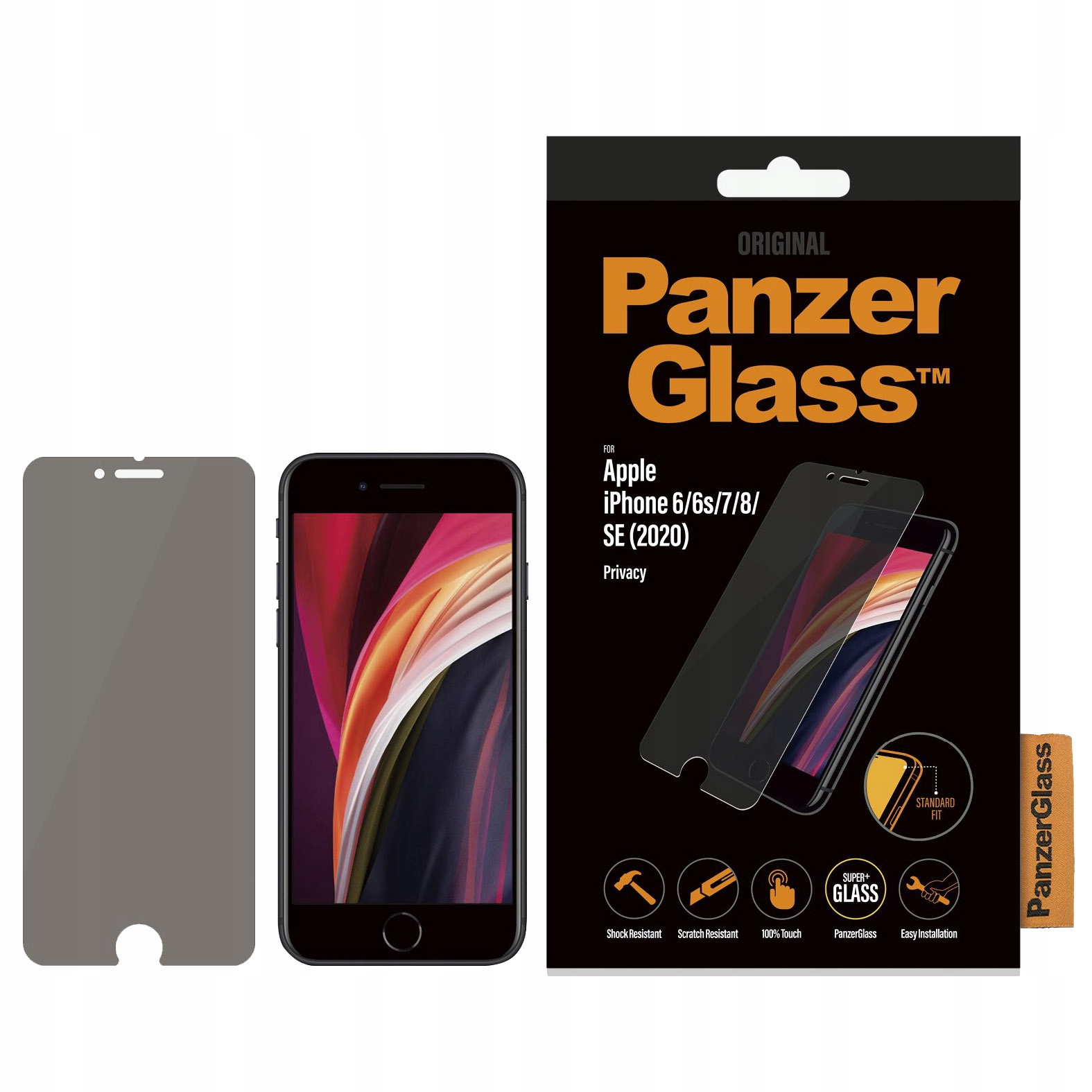 

Szkło do iPhone Se 2020/8/7/6, PanzerGlass Privacy