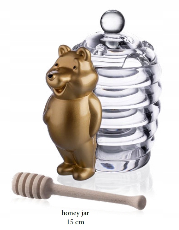 Aurum Dóza na med Macko zlatený