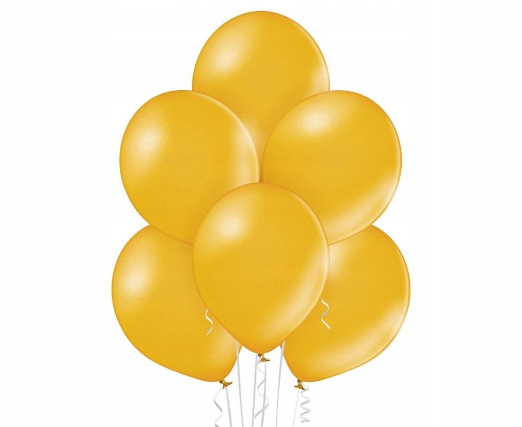 balony 100szt. żółte METALICZNE fi-27 — 3