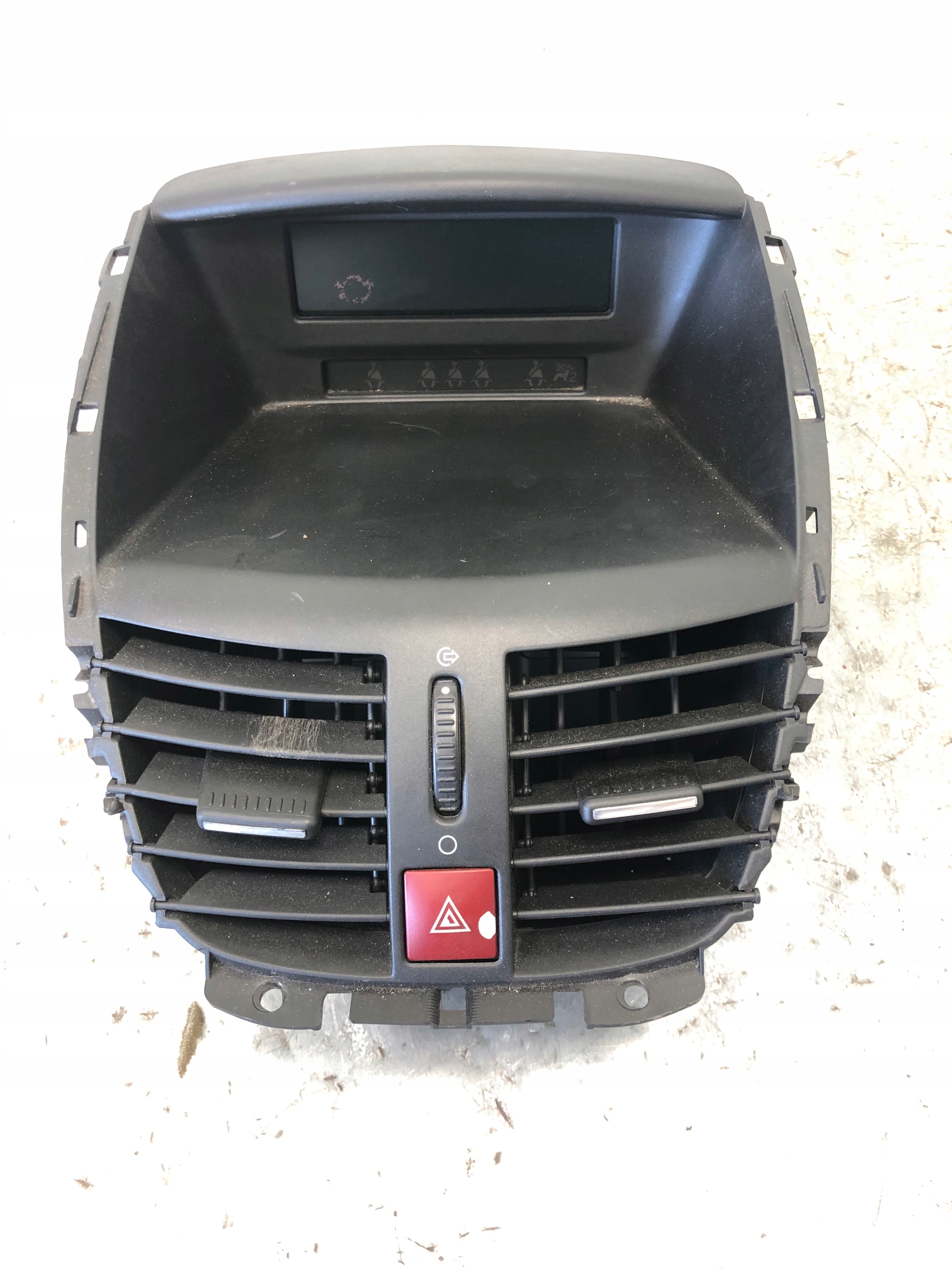 display grid air conditioning devices PEUGEOT 207 9663230780