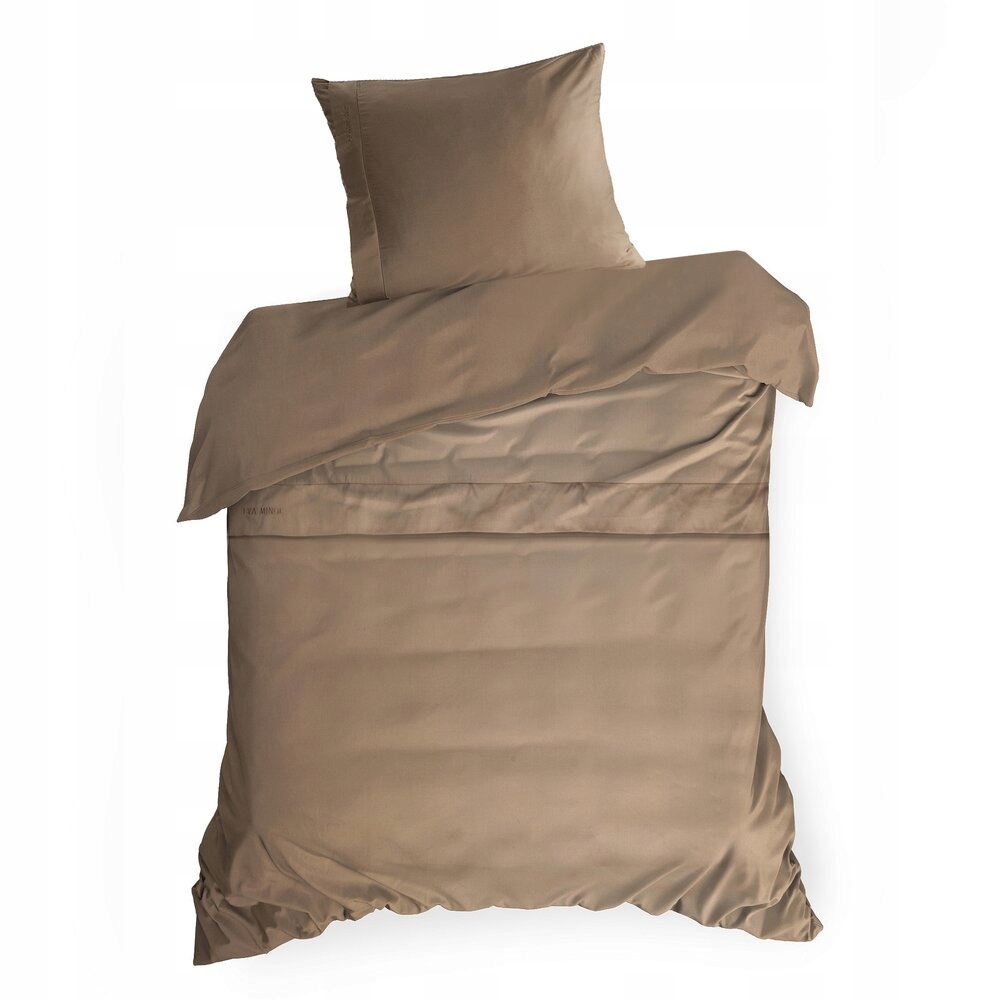 Posteľná Bielizeň ELEGANT1E 140x200 Eva Minge Eurofirany svetlohnedá s logom
