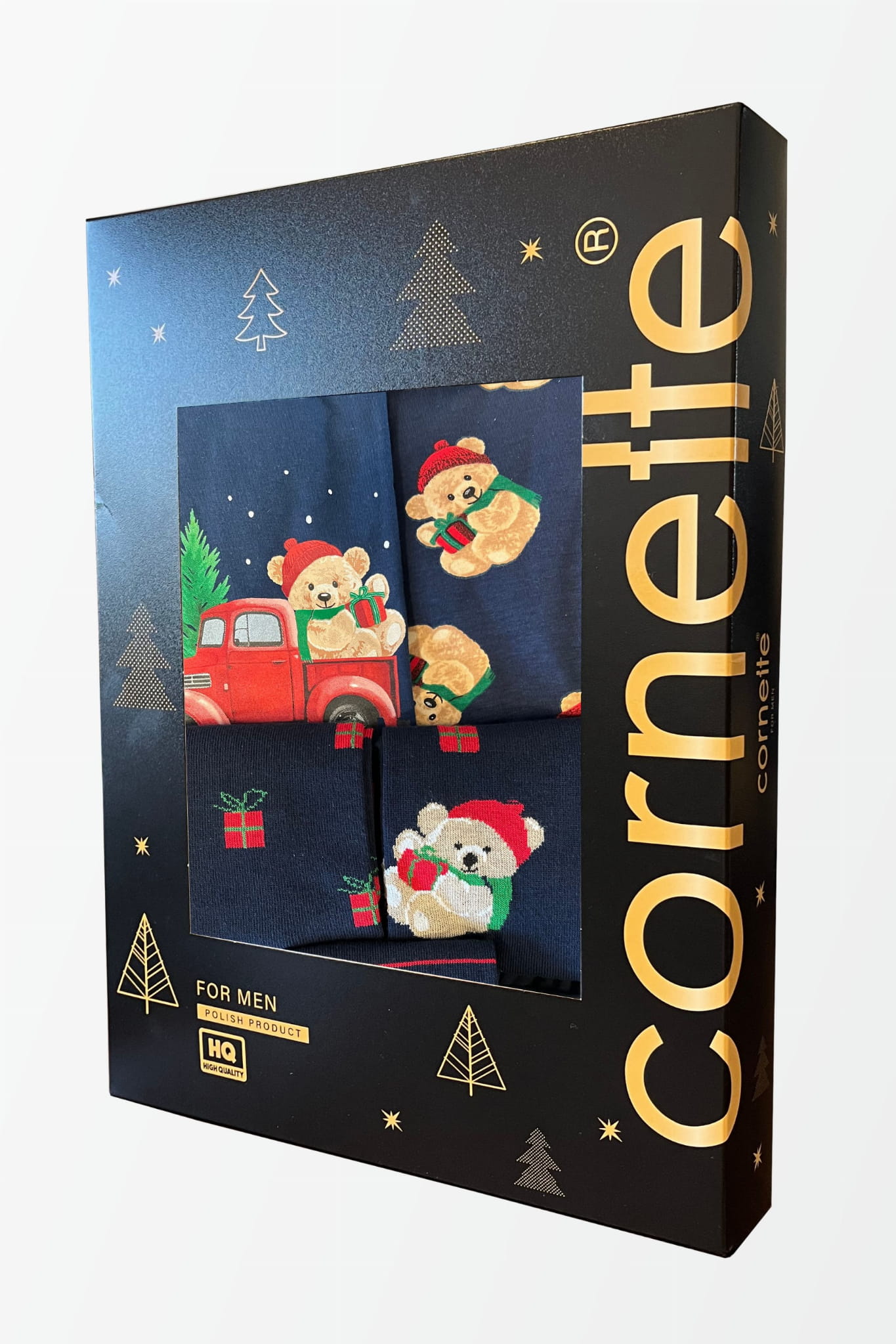 Vánoční sada Cornette 913/01 6 ks boxerky ponožky [Velikost 2XL]