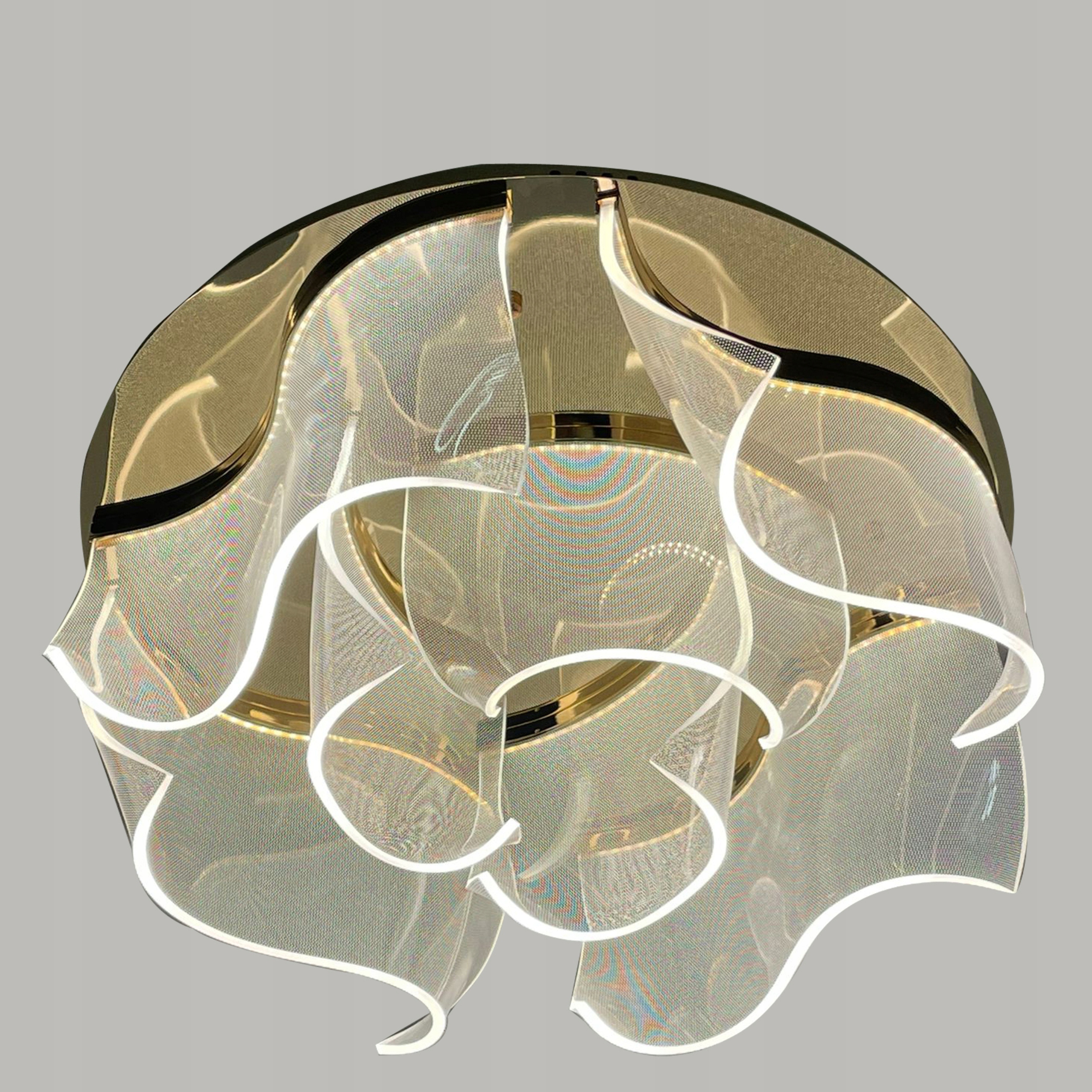 Stropní Svítidlo moderní stropní svítidlo Led Lustr 58W 3 barvy Dálkový Ovladač