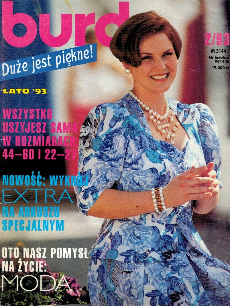 Burda Duże 2/93 wykroje