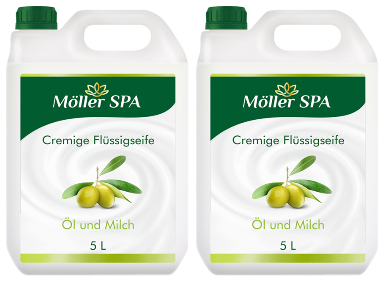Levně Krémové Tekuté Mýdlo Mléko & Oliva 2 x 5L 10L