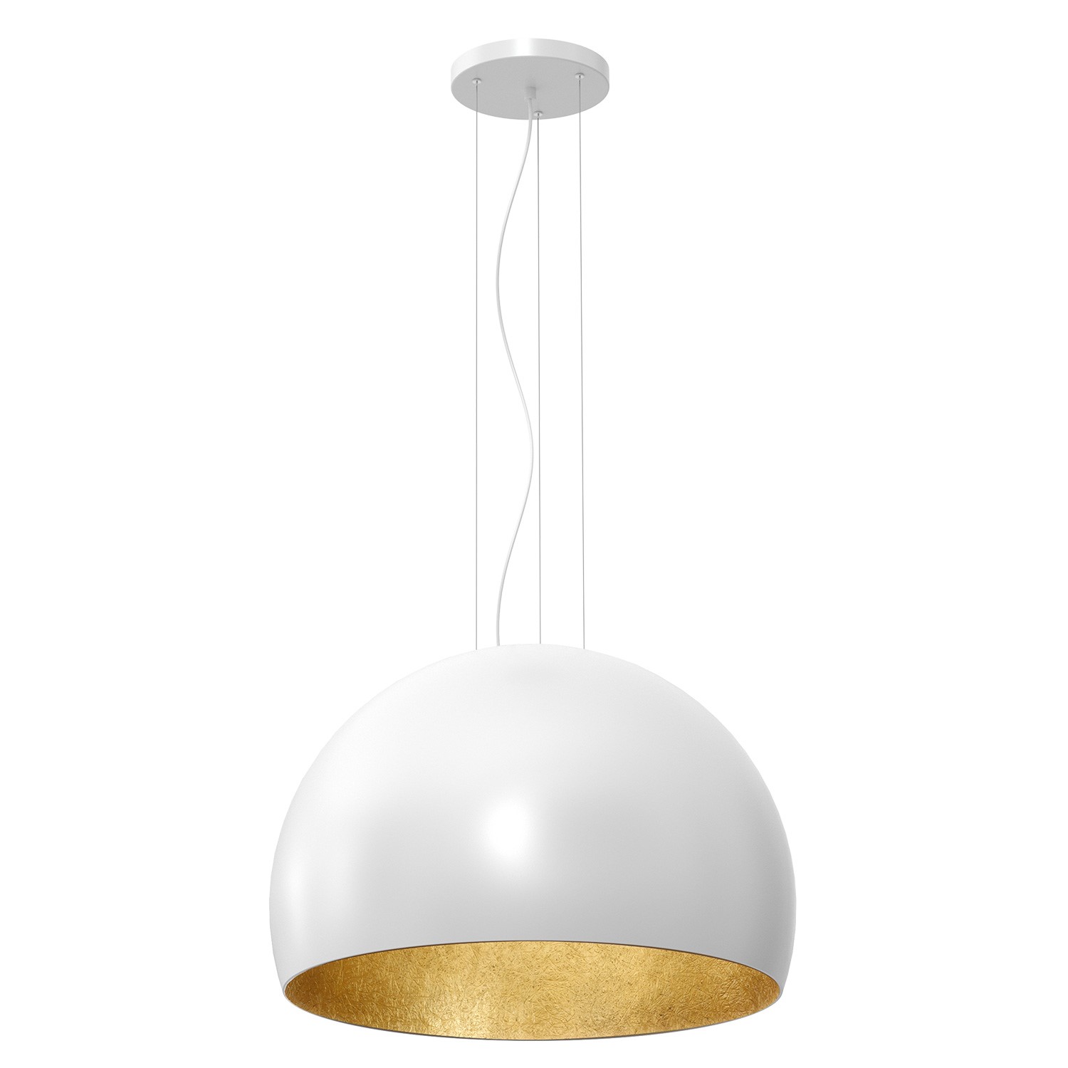 Závěsná Lampa Luminex Compo 1679 Bílá Zlatá