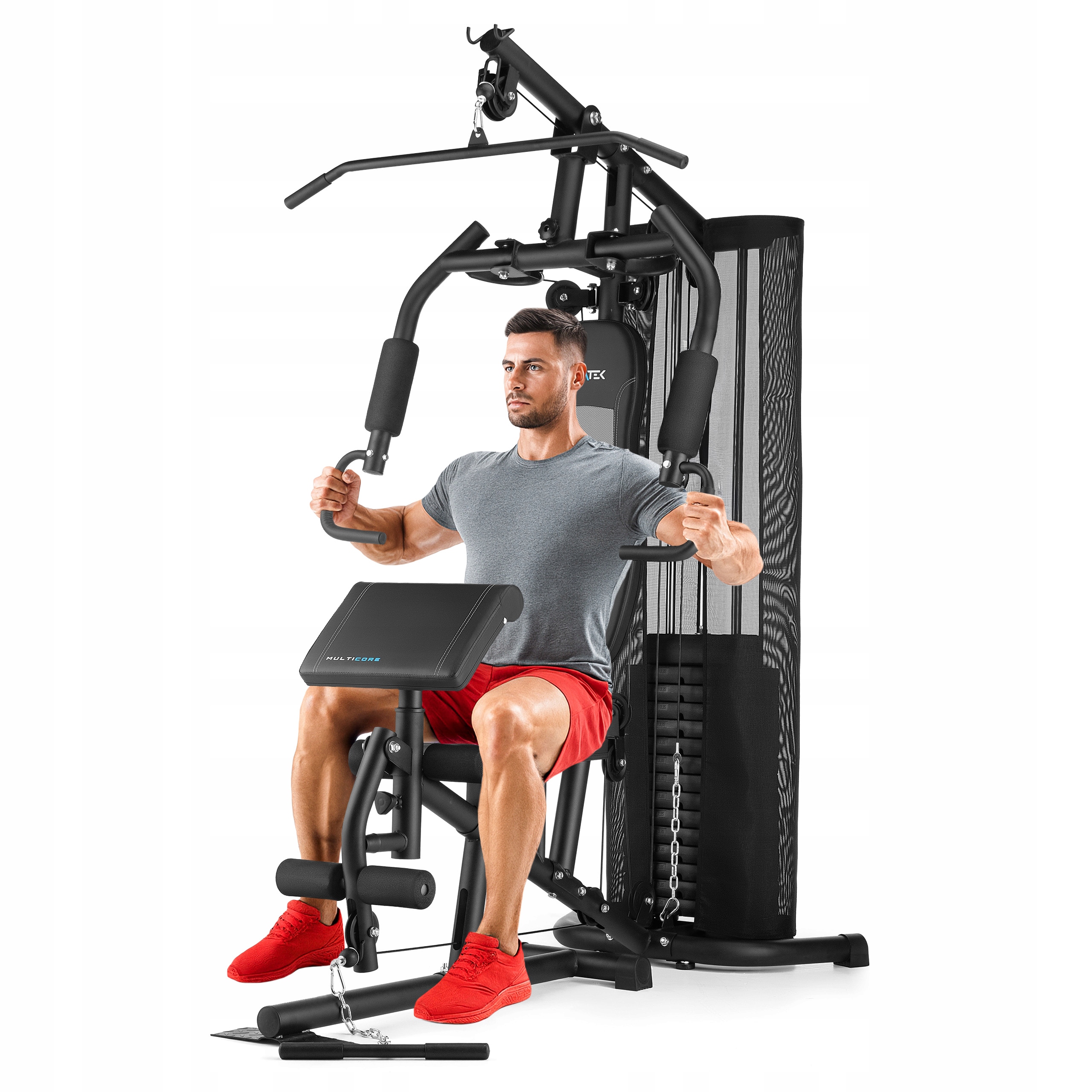 Atlas Do Ćwiczeń Wyciąg Górny Dolny Wielofunkcyjny Trening XMG6000 Gymtek