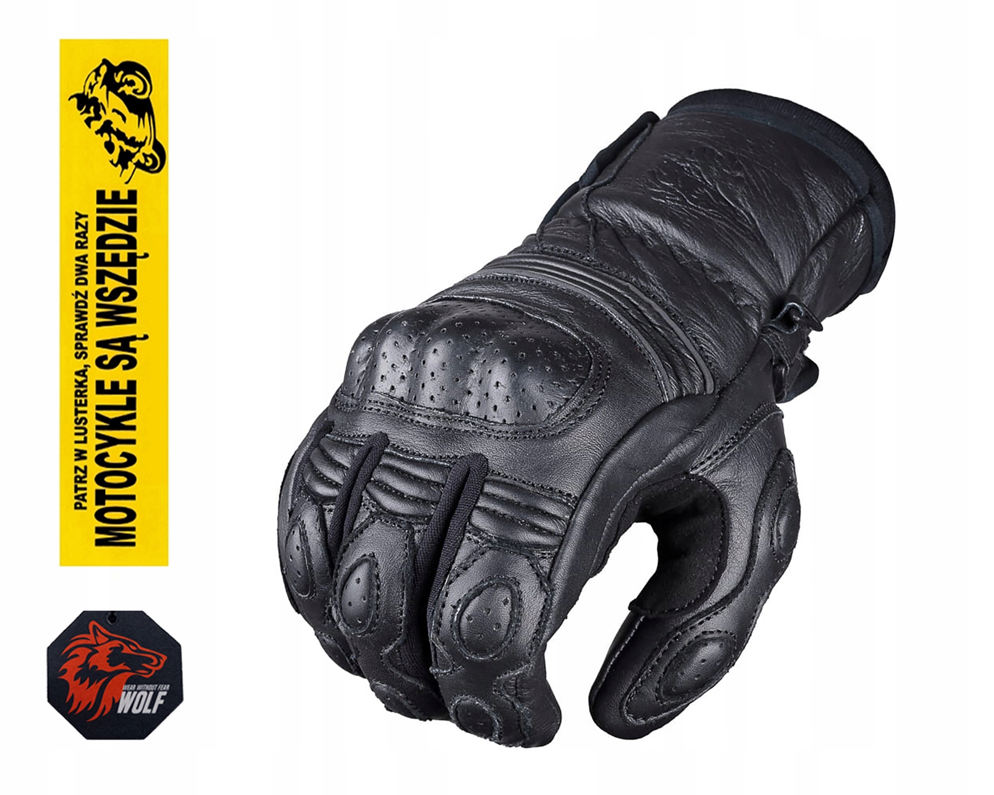 Wolf Rękawice Motocyklowe Skórzane Męskie Ultor Black XL