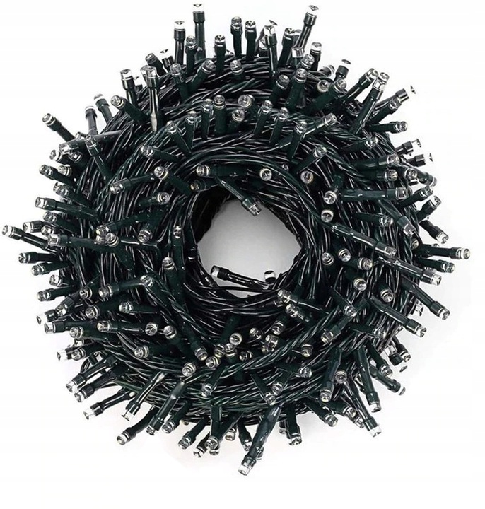 LAMPKI CHOINKOWE 1000 LED ZEWNĘTRZNE EFEKTY FLASH Kolor lampek biały