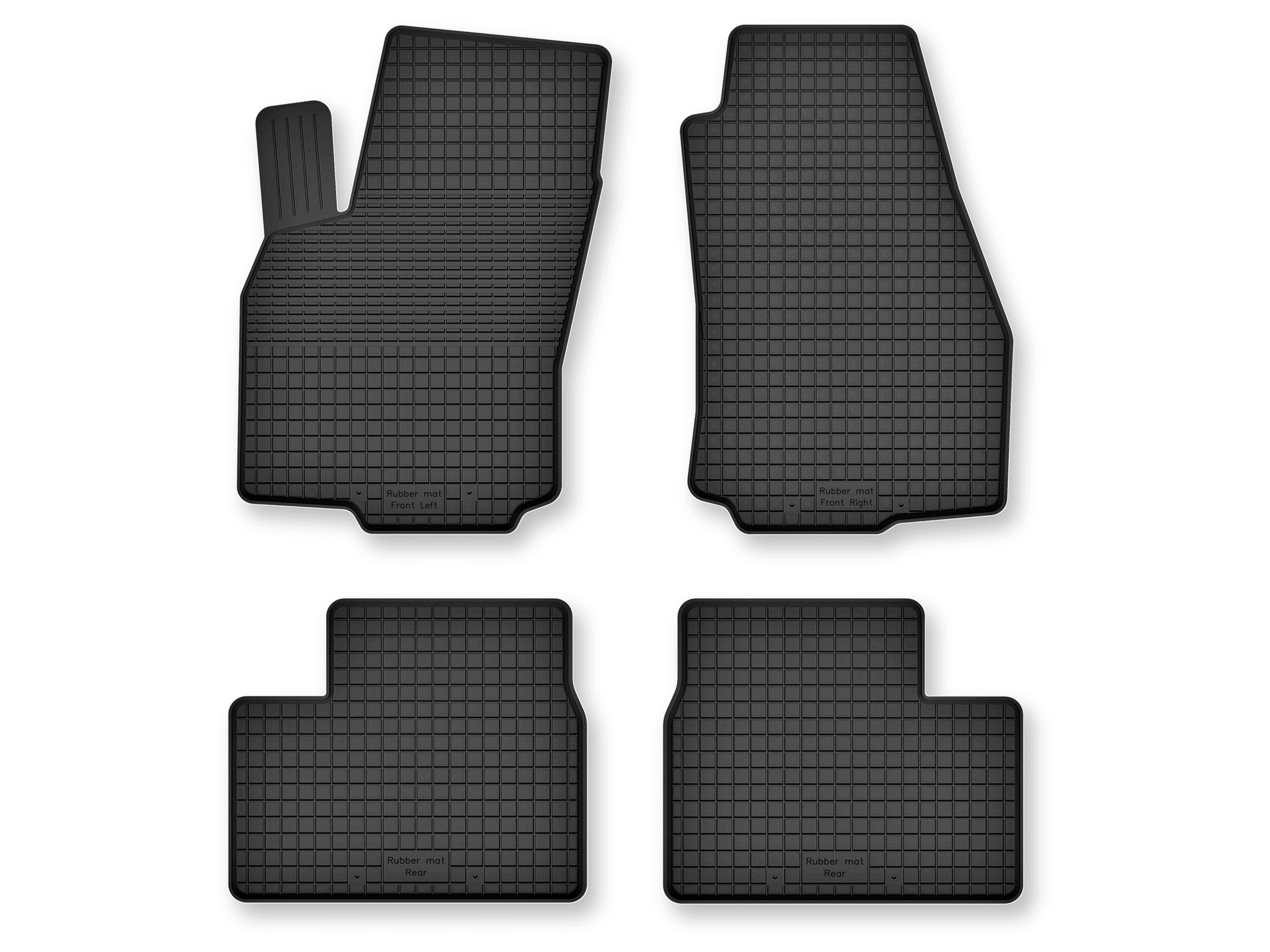 Dywaniki gumowe do Opel Astra G 1998-2009 coupe komplet 4 szt. bez stoperów