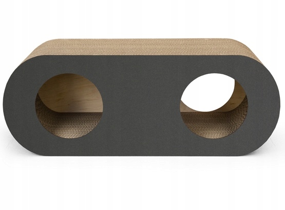 Levně Odolné škrabadlo s funkcí pro kočky pelíšku Gattino Coco Grafit 75 cm